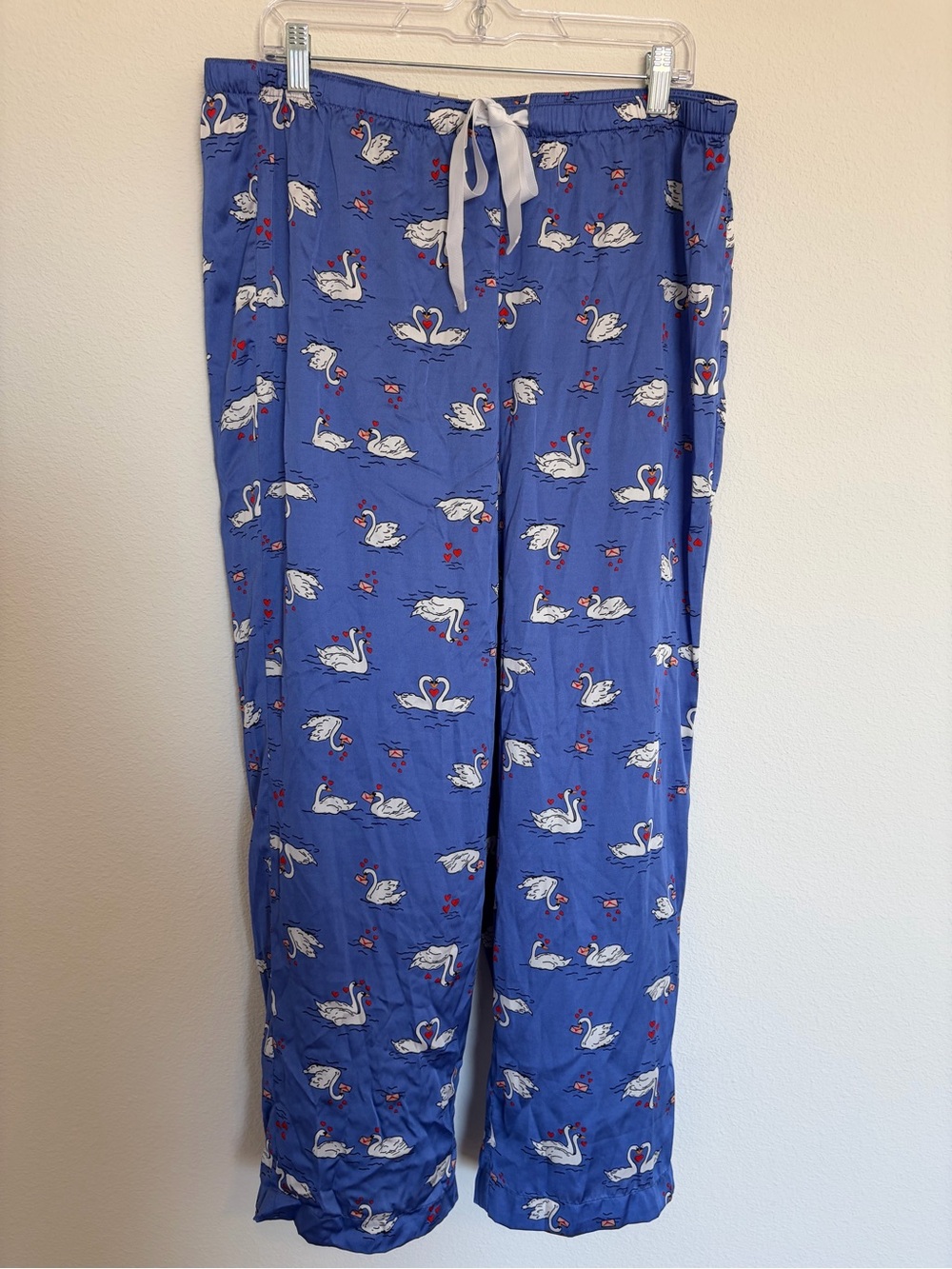 Loft Swan Love Letter Satin Pajama Pants